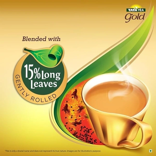 TATA Tea Gold 500 gram, Premium Assam teas with Gently Rolled Aromatic Long Leaves, Rich & Aromatic Chai, Black Tea - 500gm