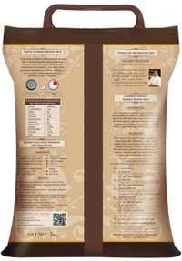 Daawat Brown, Cooks in 15-minute, Full Bran Intact, Fibre-Rich Basmati Rice, 5 Kg