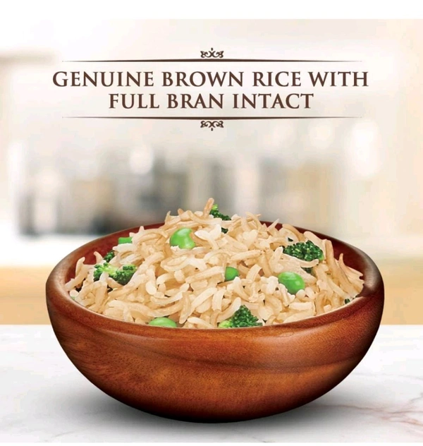 Daawat Brown, Cooks in 15-minute, Full Bran Intact, Fibre-Rich Basmati Rice, 5 Kg