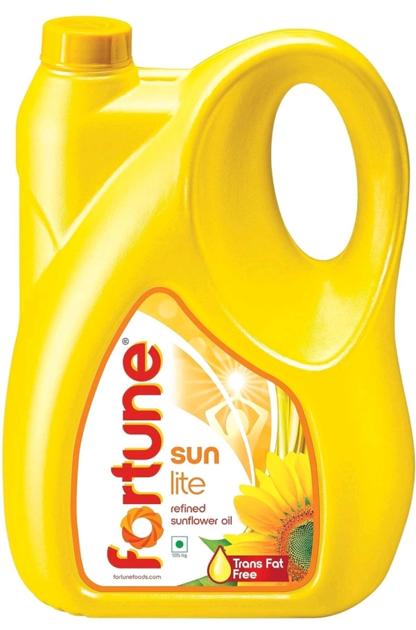 Fortune Sunlite Refined Sunflower Oil, 5L Jar