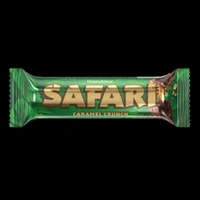 Gandour Safari Caramel Crunch 30Bars (30X 10G), 300 Gm - 30, Japanese Laurel