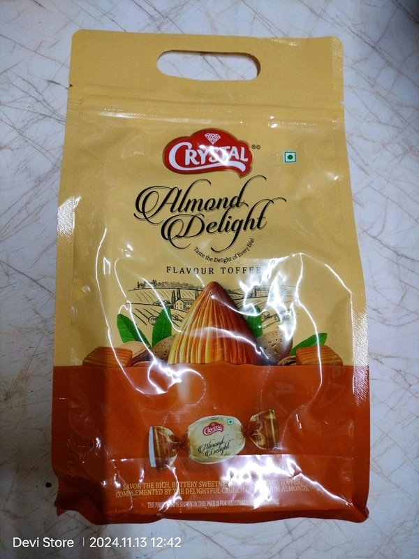 Crystal  Almond Delight \ Almond Delight Flavour Toffee  - 50pc