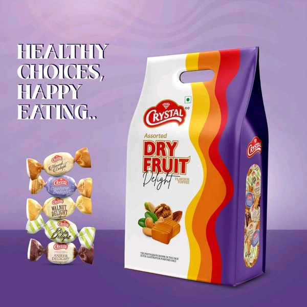 Crystal  Dry Fruits Delight Flavour Toffee 