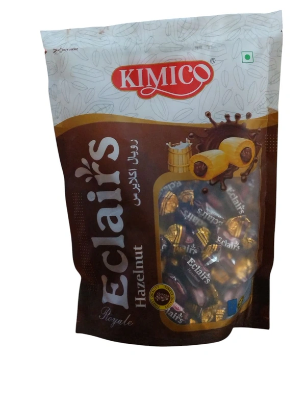 Kimico Eclairs Hazelnut | Chocolate| 100pc  - Brown