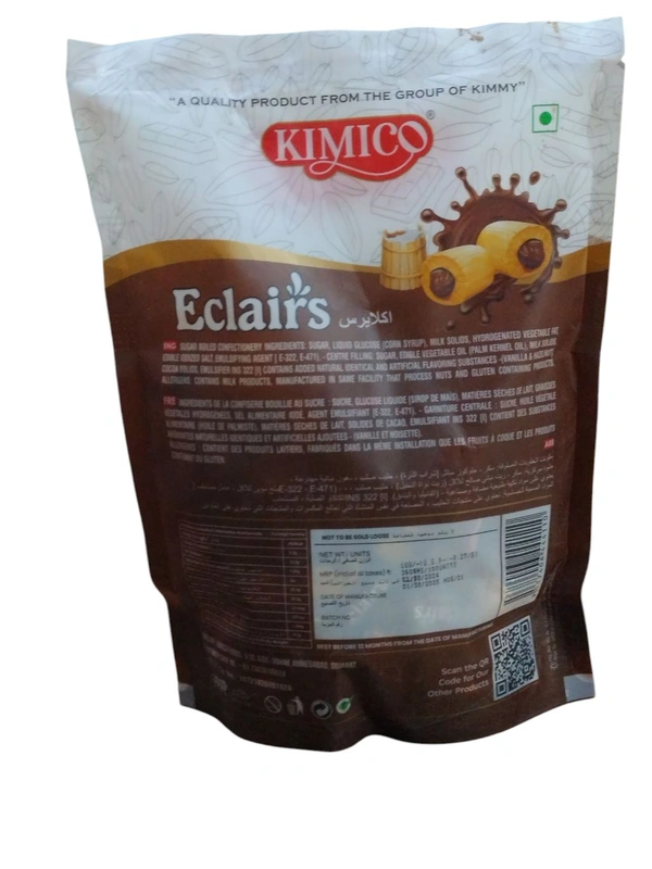 Kimico Eclairs Hazelnut | Chocolate| 100pc  - Brown