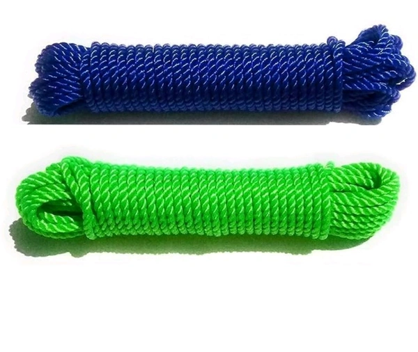  Rope Nylon (4mm Thickness, 10meters Length) for Drying Clothes, Indoor & Outdoor use. - 2roll X 10meter
