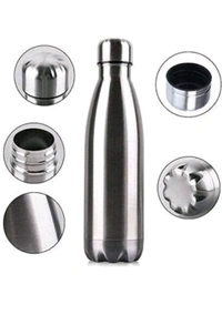 TRIBBO Stainless Steel Double Walled Vacuum Flask/Water Bottle, 24 Hours Hot and Cold, 1000 ml - Yellow