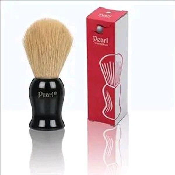 Pearl shaving Brush for men synthetic bristles & Black Resin Handle SBB-14 Black | Holi Gift option