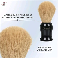 Pearl shaving Brush for men synthetic bristles & Black Resin Handle SBB-14 Black | Holi Gift option