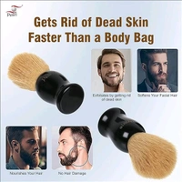 Pearl shaving Brush for men synthetic bristles & Black Resin Handle SBB-14 Black | Holi Gift option