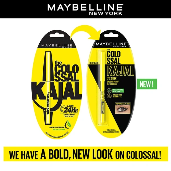 Maybelline New York Colossal Kajal Black Fix With Aloe Vera