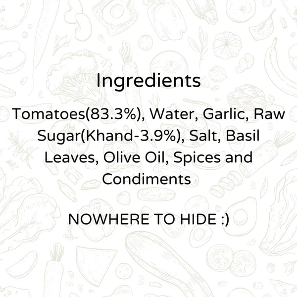 The Gourmet Jar Basil Pasta Sauce Share.svgNet Qty: 390 g