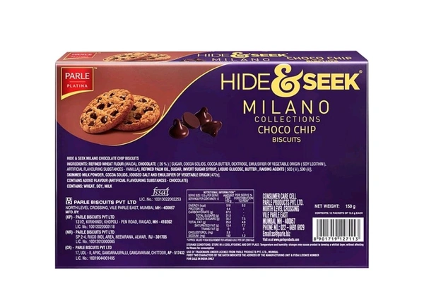 Hide & Seek Chocolate Chip Cookies (Milano Collections)150 g - 150G, Tamarillo