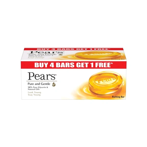 Pears Pure & Gentle Soap (125 g) - Pack of 5
