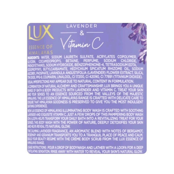Lux Lavender & Vitamin C Brightening Body Wash