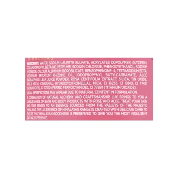 Lux Rose & Aloevera Brightening Body Wash