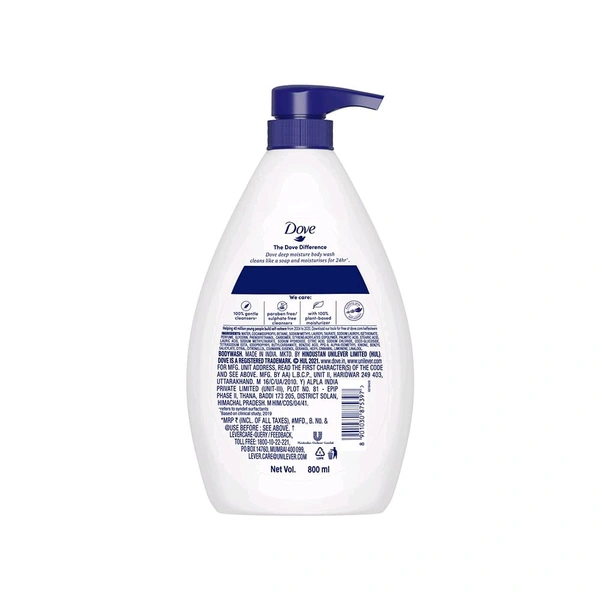 Dove Deep Moisture Body Wash 800ml - 800ml