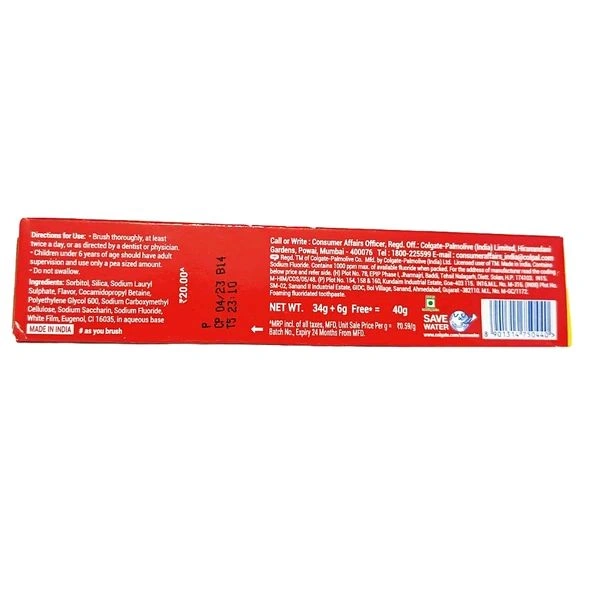 Colgate  Colgate
Max Fresh -₹20 10pc Pack