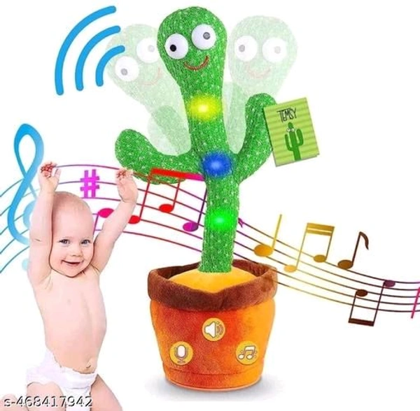 Talking Cactus Baby Toys Rechargeable Toys for Kids Dancing Cactus Toys Can Sing Wriggle & Singing Recording Repeat What You Say Funny Education Toys for Children Playing Home Decor for Kids