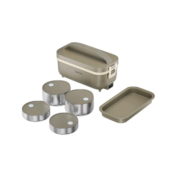 Lunch Box Lifelong Stainless Steel Electric Lunch Box (950 ml, Light Green)