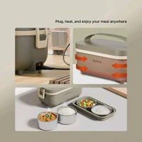 Lunch Box Lifelong Stainless Steel Electric Lunch Box (950 ml, Light Green)