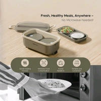 Lunch Box Lifelong Stainless Steel Electric Lunch Box (950 ml, Light Green)