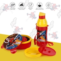Cello Tiffy Spiderman Insulated Plastic Lunch Set for Kids (Multicolor)
