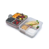 Melii 2 Tier Bento Plastic Lunch Box (Pink)