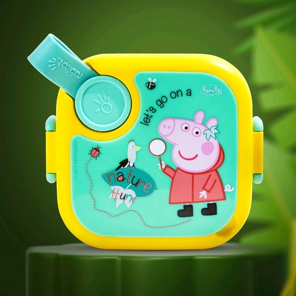 Rabitat Peppa Pig Mini Stainless Steel Lunch Box For Kids (500 ml)