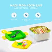 Rabitat Peppa Pig Mini Stainless Steel Lunch Box For Kids (500 ml)