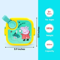Rabitat Peppa Pig Mini Stainless Steel Lunch Box For Kids (500 ml)