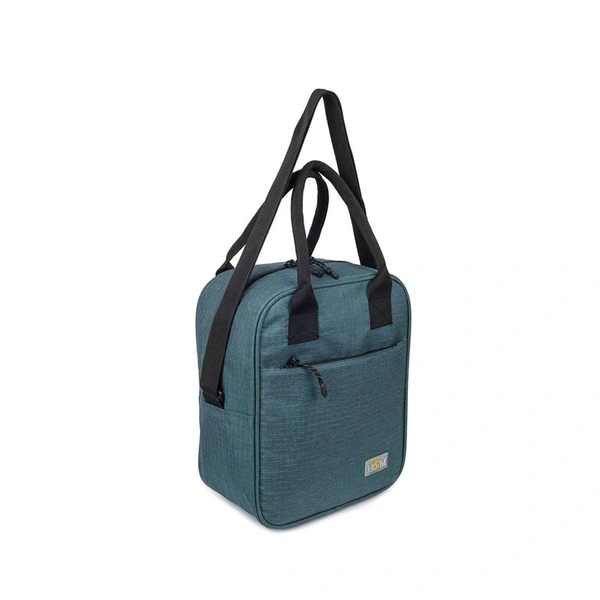 QIPS Insulated 100% polyester Lunch Bag (7 ltrs, Sea Green) - Teal
