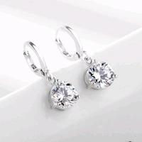 Jewellery  Designs & You Cubic Zirconia Studded Solitaire Contemporary Jewellery Set (Silver)