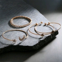 Jewellery  Jewels Galaxy Strand Bracelet Set (Golden)