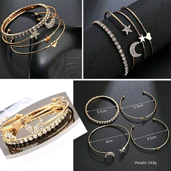 Jewellery  Jewels Galaxy Strand Bracelet Set (Golden)
