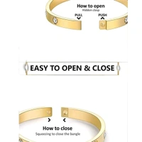 Jewellery  Designs & You Gold Plated AD Stone Studded Cuff Bracelet