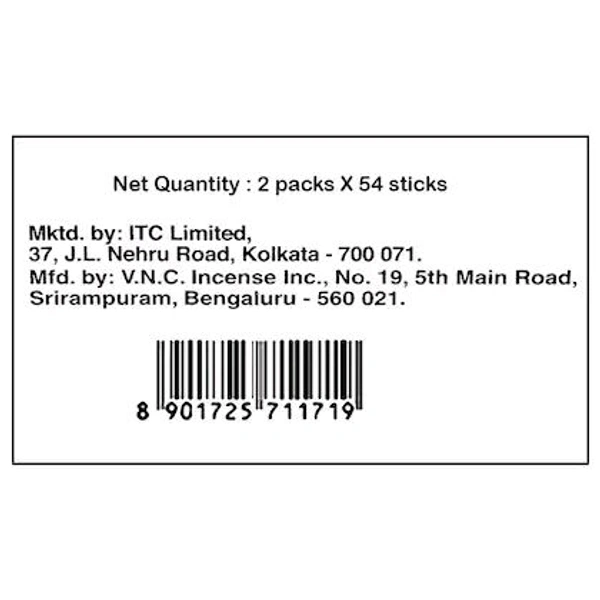 Mangaldeep Sandal Ziplock Puja Agarbatti 108 pcs - 14mm x 300mm x 110mm