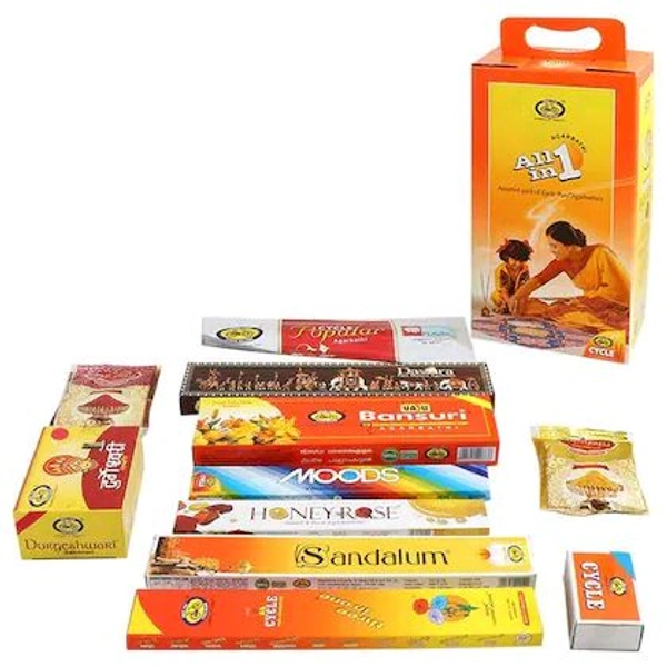 Cycle All In One Assorted Agarbatti 191 pcs - 28cm X 8cm X 14cm