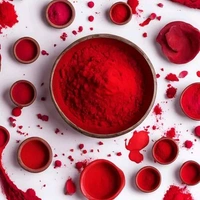 Holi Gulal 200g Hygienically Hand-Made Herbal Gulal Gift Skin Friendly - Non-Toxic Holi Colors - Eco Friendly - Easy to Washable - Organic Gulal Powder - Red