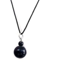 Natural Black Tourmaline Alloy Black Pendent For Men And Women