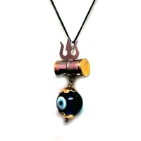 Evil Eye Protection Base Metal Pendant Locket For Men And Women