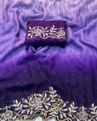 Sarees sarees with pretty embroidery with Dimond