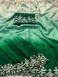 Sarees sarees with pretty embroidery with Dimond