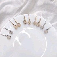 Korean Pearl Drop Earrings  - Silver