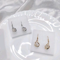 Korean Pearl Drop Earrings  - Golden