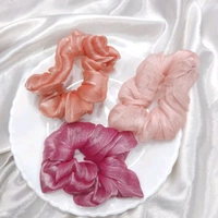 Soft Shimmer Premium Scrunchies (3 Pcs)