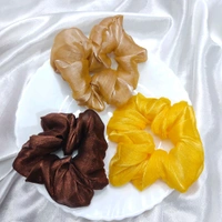 Soft Shimmer Premium Scrunchies (3 Pcs)