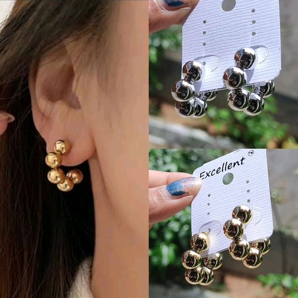 Round Trendy Hoops - Golden