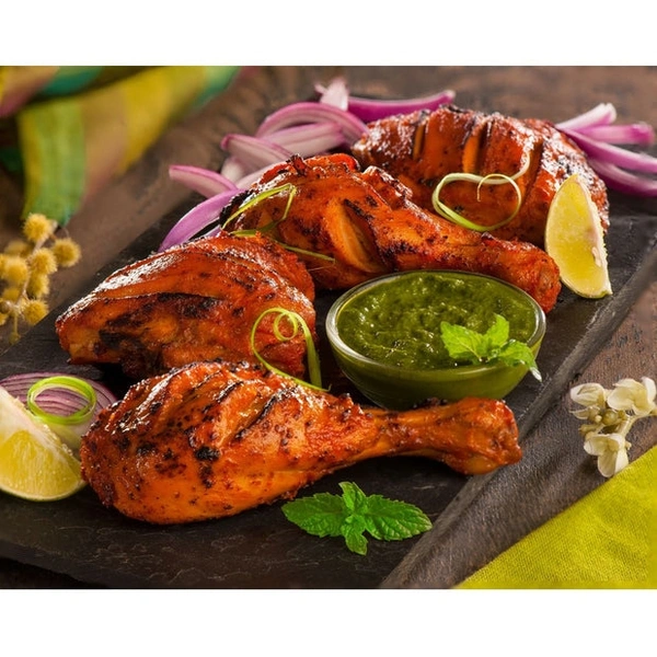 TANDOORI CHICKEN Full  - Chicken+Mint Saus+Salad+Lemon