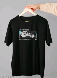 KAKASHI ANIME T-SHIRT  - Black, M